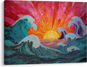Kép - Hullámmozaik (70x50 cm)