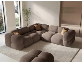 Barna sarokkanapé Loretto – Cosmopolitan Design