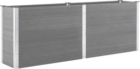vidaXL szürke WPC kerti magaságyás 250 x 50 x 91 cm