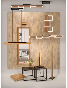 Fekete-natúr színű LED dimmelhető mennyezeti lámpa 44x115 cm Harper – Trio