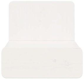 Éjjeli asztal 2 pcs Fehér 44 x 32.5 x 40 cm Tömör fenyőfa