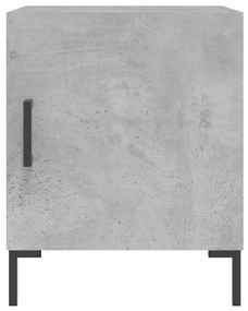 2 db betonszürke szerelt fa éjjeliszekrény 40 x 40 x 50 cm