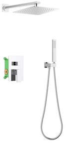 AREZZO design CUBEFIELD falsík alatti zuhanycsaptelep szett, króm