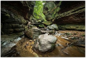 Poszterek 120x80 SziklĂĄk FolyĂł Hegyek