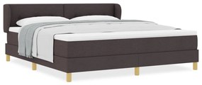 Boxspring Ágy Matraccal Sötétbarna Színben, 180x200 cm Szövet