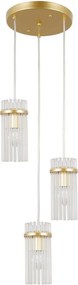 Italux Merto PND-40930-3A-GD Függőlámpa 3x40W/E14 IP20