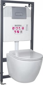 Delos Chrome falba építhető WC tartály szett