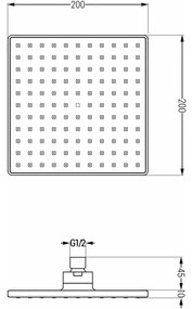 Mexen Uno, rejtett zuhanygarnitúra DR02, fekete, 71435DR02-70