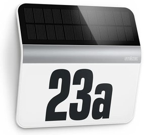 STEINEL 007140 - XSolar LH-N LED napelemes házszám, 0,03W, rozsdamentes, IP44