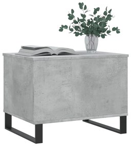 Betonszürke szerelt fa dohányzóasztal 60 x 44,5 x 45 cm