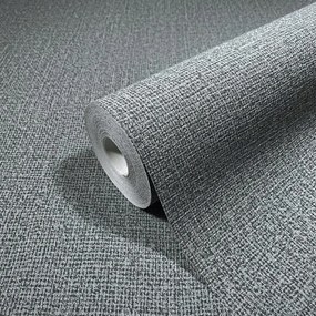 Szürke-zöld Vinil Tapéta Dombornyomott Vászon Utánzat Háttér Tapéta