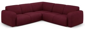 Borvörös sarokkanapé (variálható-L alakú) Molino – Micadoni Home