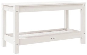 fehér tömör fenyőfa kerti pad 82,5 x 35 x 45 cm