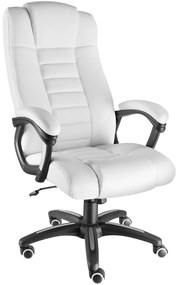 tectake 404390 luxus vezetői szék - fehér