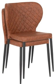 Konyakbarna étkezőszék szett 4 db-os Pisa – House Nordic