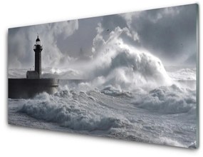 Akrilkép Lighthouse Természet 100x50 cm 2 fogas