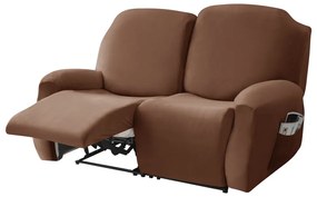 Relax Fotel Huzat (bársonyos, 2 üléses, barna)