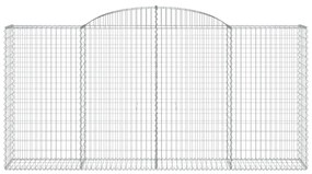 20 db íves horganyzott vas gabion kosár 300x50x140/160 cm