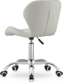 AVOLA VELVET irodai szék, fehér