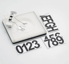 PRIOS Darui LED kültéri fali lámpa házszám készlettel