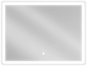Mexen Navia LED-es, megvilágított fürdőszobai tükör 80 x 60 cm, 6000K, páramentes - 9803-080-060-611-00