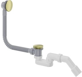 Prizma kĂĄdszifon tĂșlfolyĂłval, szĂĄlcsiszolt arany klik-klakk leeresztĆvel