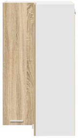 Függő szekrény Riga Sonoma tölgy és fehér 57 x 57 x 100 cm