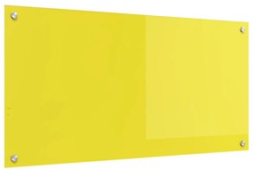 Konyhai háttérsáv Sárga 100x50x0,6 cm Edzett üvegből