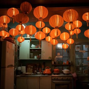 Poszter 80x80cm Lampionfényben