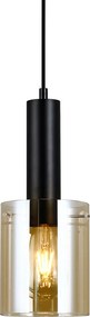 Italux glamour modern fĂŒggesztĂ©k sardo borostyĂĄn fekete itxpnd-5581-1-bk+amb