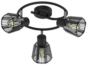 Prezent 27518 - spotlámpa PONTEO 3xE27/40W/230V fekete