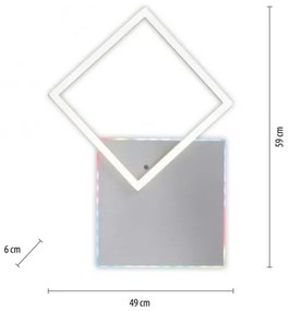 JUST LIGHT. 11327-95-LED RGBW Dimmelhető mennyezeti lámpa RENDA LED/31W/230V + távirányító