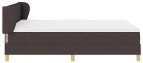 Boxspring Ágy Mattresszel Sötétbarna 140x190 cm Szövet