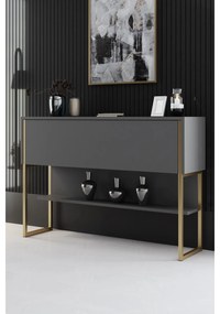 Komód Luxe - Gold, Anthracite