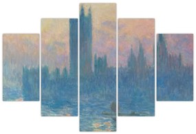 Kép - Claude Monet, The Houses of Parliament, Sunset, reprodukciók (150x105 cm)