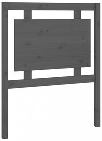 szürke tömör fenyőfa ágyfejtámla 80,5 x 4 x 100 cm