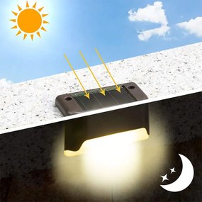 Pathignite napelemes kültéri lámpák 4 Darab Solar Stack Lámpa Korlát Lámpa Lépcső Lámpa