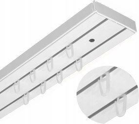 Elegance Pvc Kétsoros Függönysín Szett 200 cm Csipeszek