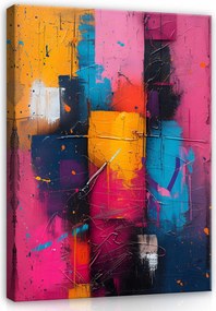 Vászonkép Absztrakt Színes Modern Vászonkép Nappali Hálószoba 120x80