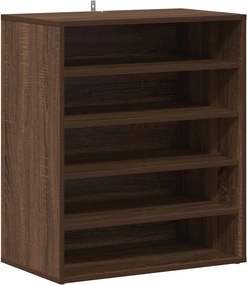 vidaXL barna tölgyszínű szerelt fa cipősszekrény 60 x 35 x 70 cm