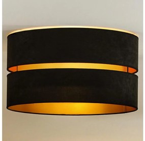 Duolla - Mennyezeti lámpa DUO 1xE27/40W/230V átm. 40 cm fekete/arany