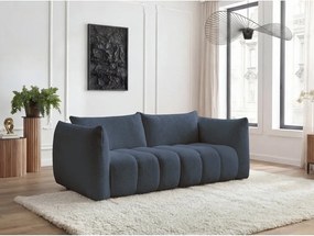 Sötétkék buklé kanapé 234 cm Azra – Bobochic Paris