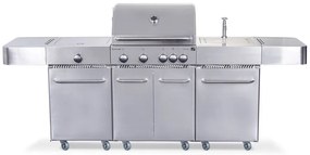 G21 Arizona gázgrill, BBQ Premium Line konyha 6 égőfej + ajándék nyomáscsökkentő