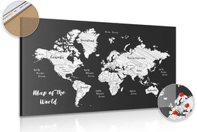 Parafa kép fekete fehér világ térkép