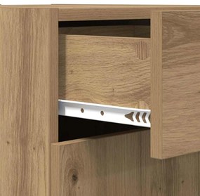 Széf fiókkal Musta tammi 42.5 x 40 x 93 cm Faanyag