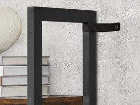 Könyvespolc TAYLOR 14 polc 166x158 cm, rusztikus barna