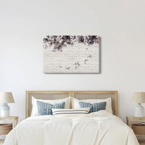 A fal egy képe és a csokor (90x60 cm)