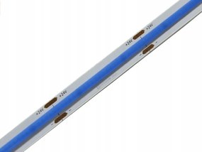 Led Szalag 24V DC Kék 10W/m 2400 Cob Smd IP20 10mm Szín Kék