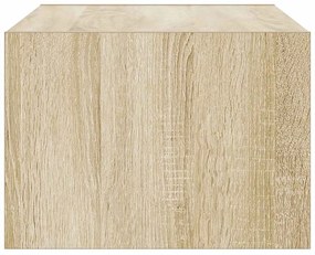 TV szekrény LED világítással sonoma tölgyfa 75x35,5x25 cm