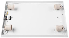 Mennyezeti lámpa NATURAL SQUARE 4xE27/15W/230V 45x45 cm fenyő